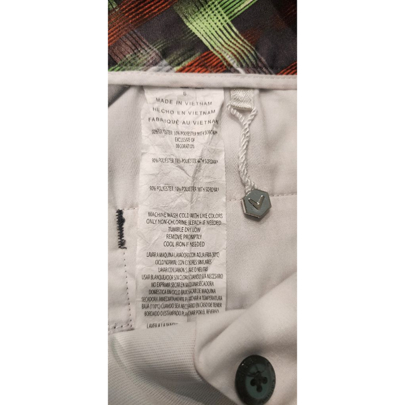 Callaway Women's Opti-Dri Plaid Golf Shorts Size 6 Multicolor Stretch Bermuda - Picture 9 of 9